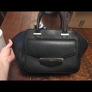 Black leather kathrina kate spade hand bag